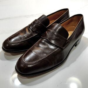 Gravati Brown Leather Penny Loafers. 9.5M